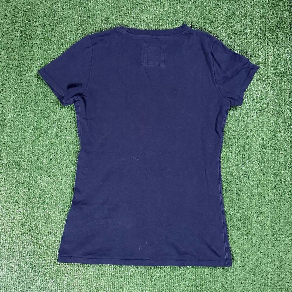 Y2K Womens Abercrombie & Fitch Track Graphic T-Shirt Size Large - Picture 2 of 6